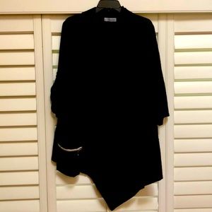 Moonlight black tunic with cowel neck